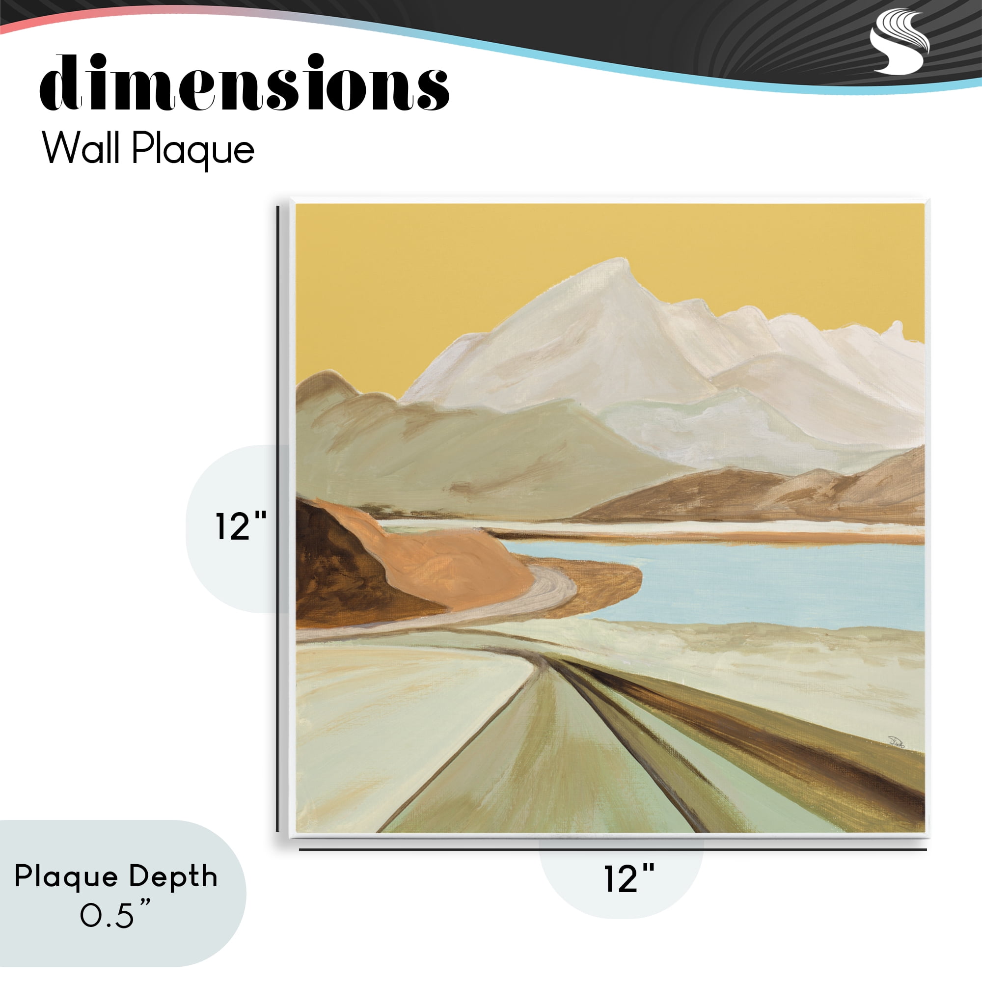 Stupell Industries Retorno Mountain Sunrise Wall Plaque Art, design by Patricia Pinto