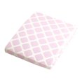 thumbnail image 1 of Kushies Drap-Housse en Flanelle avec Fentes - Treillis Rose, 1 of 2