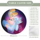 thumbnail image 2 of Cenicienta: Princesa-theme Fitted Round Tablecloths Elastic Edged Table Covers Waterproof Table Cloth for Kitchen Holiday Party Tables Decor 120cm, 2 of 6