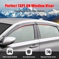 thumbnail image 2 of Ikon Motorsports Window Visors Compatible with 2018-2025 Honda Accord Sedan OE Style Acrylic Window Vent Visor Deflector Rain Guard Outside Mount 4Pcs, 2 of 9