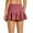 Leather Red, variant on Women's Athletic Tennis Golf Skirts Mid-Waisted Pleated Shorts With Pocket