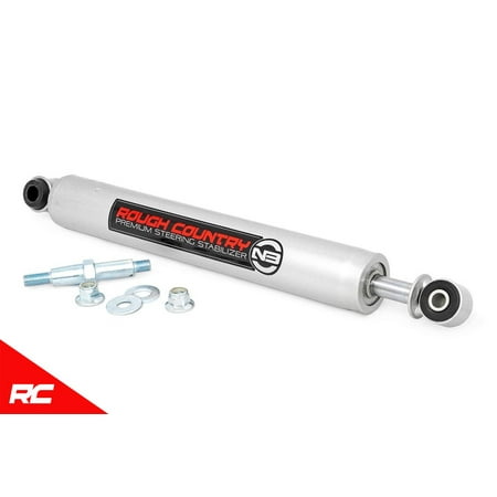 Rough Country N3 Premium Steering Stabilizer compatible w/ 2008-2016 F250 F350 4WD 8736430 Steering Damper