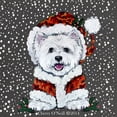 thumbnail image 2 of CafePress - Santas Westie Helper Maternity T Shirt - Maternity Dark T-Shirt, 2 of 3