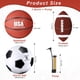 thumbnail image 2 of Set de pelotas deportivas Sratte Soccer Basketball con bomba, 2 of 7