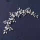 thumbnail image 4 of Plata # D boda cristal pelo vides flor hoja tocados accesorios para el cabello de boda para novia, 4 of 4