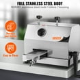 thumbnail image 4 of KFFKFF Industrial Sugarcane Juice Press, 110LBS/H Output Sugarcane Juice Maker with Trio Stainless Steel Rollers and 2.4" Broad Inlet, Manual Sugarcane Juice Extractor for Business/Home Use, 4 of 9