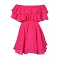 thumbnail image 3 of USSUMA Skirts for Women Trendy Summer Women'S Casual Dresses Sleeveless V Neck Casual Solid Color Maxi Dress Elegant Dresses Breathable Dresses Birthday Clearance Sales Hot Pink Dress Size-XL, 3 of 4