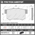 thumbnail image 3 of Friction Master MKD1456 Rear Semi-Metallic Brake Pads Replacement Set, 3 of 3