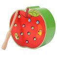 thumbnail image 4 of Juguetes preescolares, 6.2x5.7x2.6 Pulgadas Catch de Madera Insectos Juego de Juego, Forma de fruta para promocional un regalo físico para niños para inspirar imaginación baby, 4 of 7