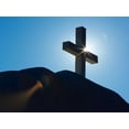 thumbnail image 2 of Mahan, Kathy 14x12 White Modern Wood Framed Museum Art Print Titled - Church Cross I, 2 of 4