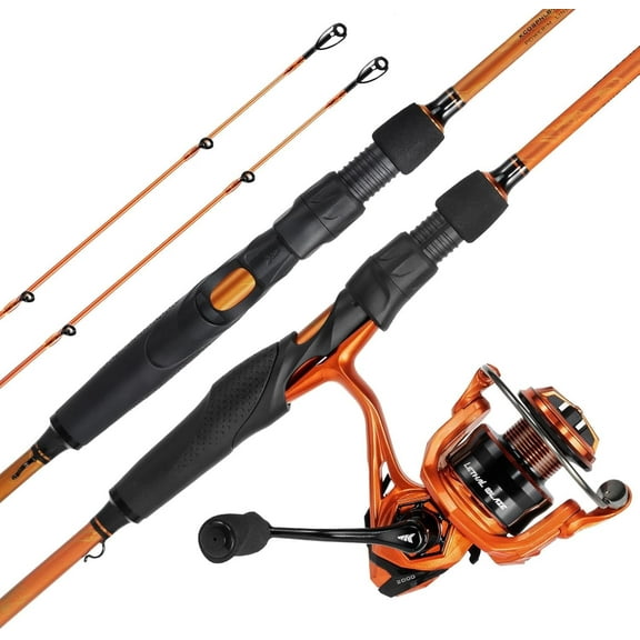 KastKing Twin-Tip Rod & Reel Combo Spin/Baitcast IM6 Lethal Blaze