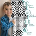 thumbnail image 3 of Blackout Kids Curtains,Boho Black and White Geometric Ethnic Pattern Childrens Insulated Curtains Set Of 2,Bedroom Essentials,Toddler Room Decor 42x84in(106x213cm), 3 of 5