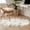 Brown, variant on Area Rug for Living Room, White Floral Non-Slip Indoor Large Carpet for Bedroom/Dining Room, Spring Country Vintage Flower Leaf Plant Washable Low-Profile Rectangle Floor Mat Runner Rugs - 2.7 x 5 Ft