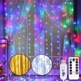 thumbnail image 2 of 3/4/6M USB Curtain Lights Indoor Waterfall Fairy String Lights Led Bedroom Lights Decoration Wedding Christmas Party Holiday, 2 of 5