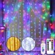 thumbnail image 2 of 3/4/6M USB Curtain Lights Indoor Waterfall Fairy String Lights Led Bedroom Lights Decoration Wedding Christmas Party Holiday, 2 of 5