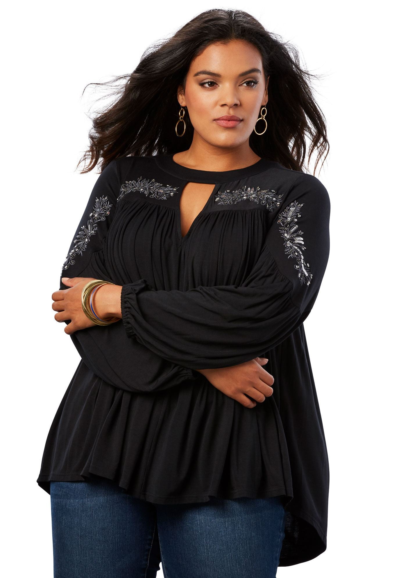 romans plus size tunics