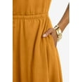 thumbnail image 4 of Jessica London Women's Plus Size Drawstring Maxi Dress, 4 of 4
