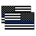 thumbnail image 2 of Magnet Me Up Thin Blue Line American Flag and Reversed Thin Blue Line American Flag Vinyl Magnet, 7x12 In, Opposing 2 Pk, 2 of 8