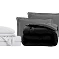 thumbnail image 3 of Mocassi 7-Piece Bed-in-a-Bag Comforter & Sheet Set- Luxurious 1800 Premium 7-Piece Cali King Size Bed-in-a-Bag, Super Cozy Bed Sheets and Comforter Set, Wrinkle and Stain Resistant, Black/Gray, 3 of 5