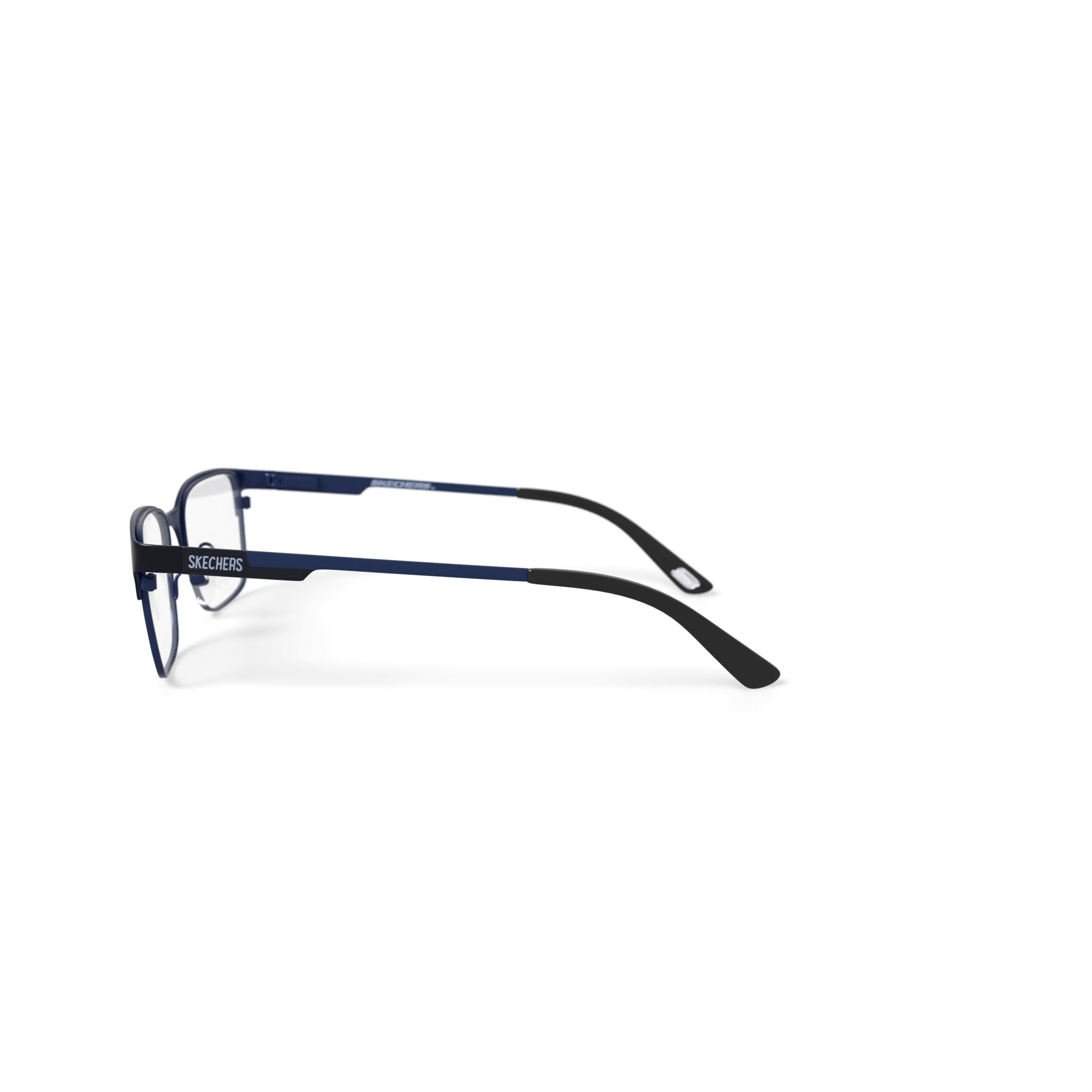 Skechers Youth SE1203-1 Browline Prescription Eyeglasses with Case, Matte Black