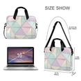 thumbnail image 3 of FORMRS 16" Laptop Bag Carrying Sleeve Case with Handle Travel Shoulder Briefcase, Purple Geometric, 3 of 8