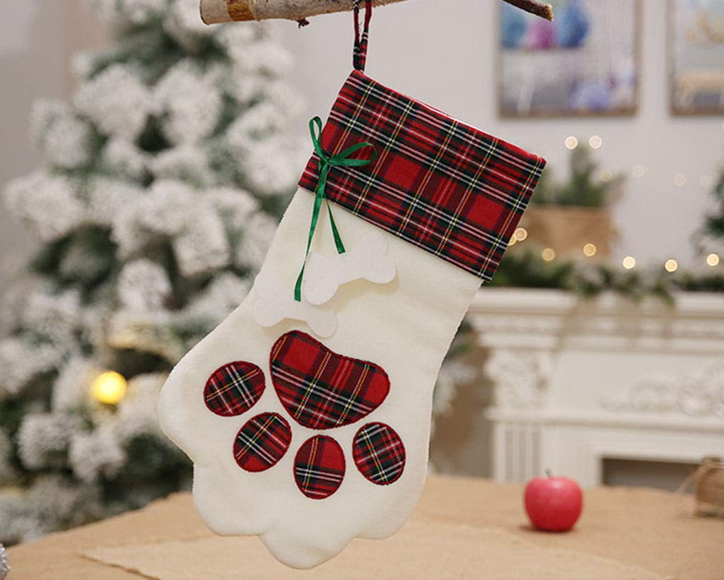 Bone Holiday Decor Hang Tag Personalized Christmas Stocking Dog Tag Wood Family Pet Animal Accessory Merry Christmas Christmas Tree