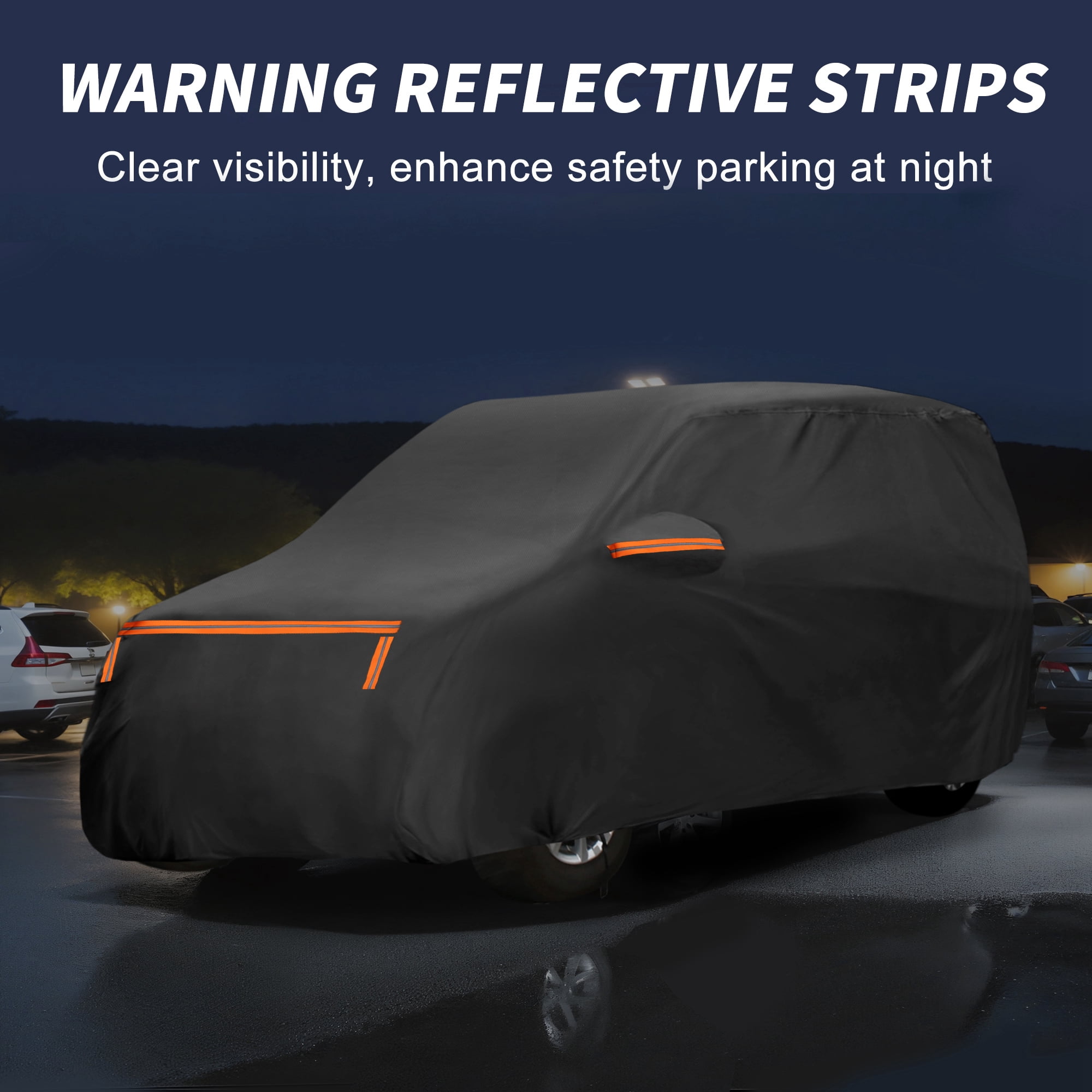 Unique Bargains Car Cover for Daihatsu Mira Aluminum Film Cotton with Right Zipper