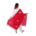 thumbnail image 2 of MAGENTA Velvet Scarf Gota Patti Four Side Work Party Wear Dupatta/Chunni Shawl, 2 of 4