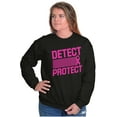 thumbnail image 4 of Breast Cancer Detect & Protect Women Crewneck Sweatshirt Brisco Brands L, 4 of 6