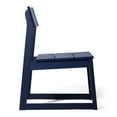 thumbnail image 5 of WestinTrends Paloma Modern HDPE Outdoor Armless Patio Dining Chairs (Set of 2), Navy Blue, 5 of 15