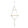 thumbnail image 1 of GROWTH TANK Macrame Wall Hanging Shelf Wall Mounted Storage Rack for Living Room Planter B, 1 of 9