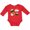 Red, variant on Inktastic Sushi with Faces Boys or Girls Long Sleeve Baby Bodysuit
