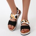 thumbnail image 1 of Sandalias boca de pescado Sandalias planas para mujer Sandalias de playa Wmkox8yii  nm4009, 1 of 8