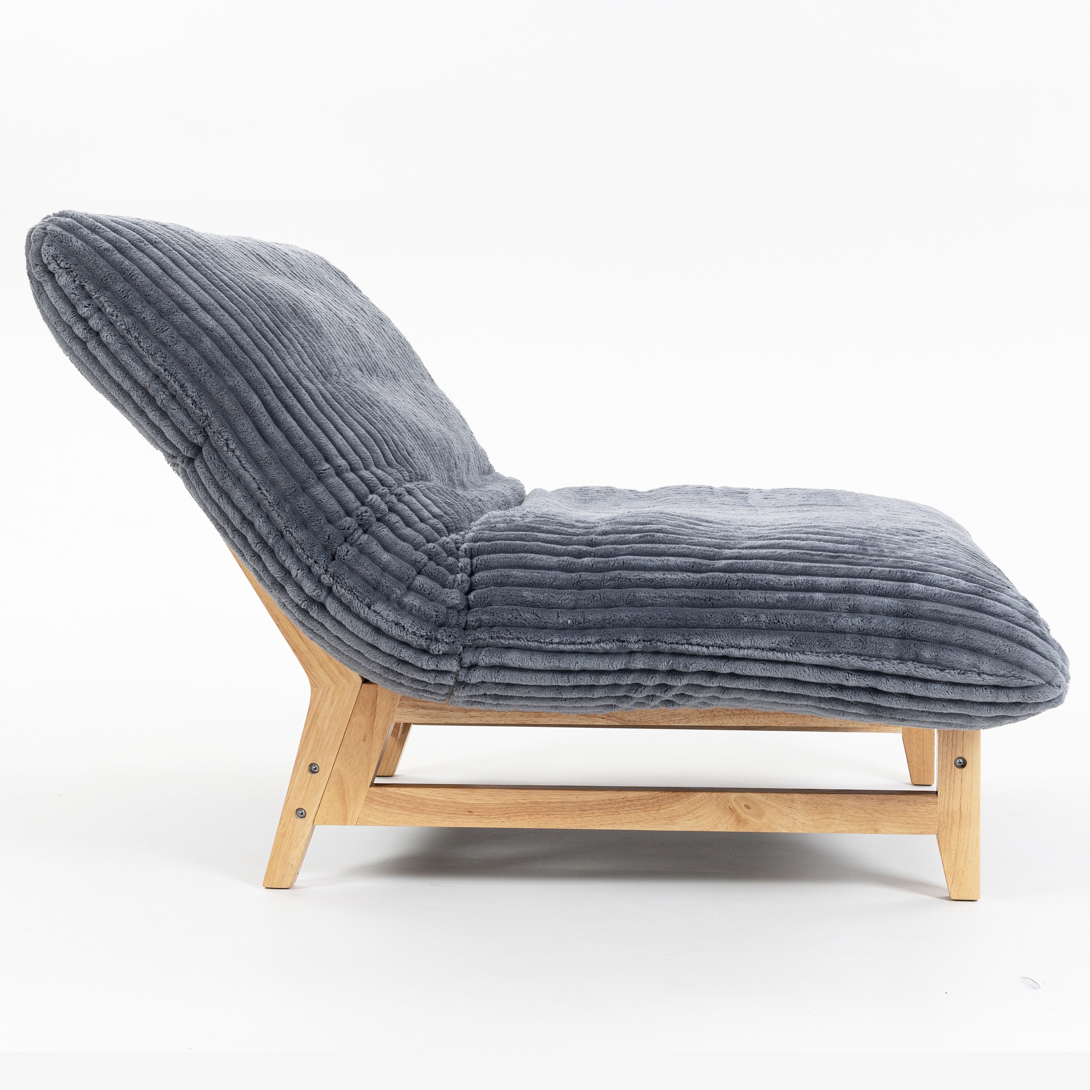 PORKISS Bean Bag Chair for Adults, Comfy Sofa Bean Bag Couch Lounge Soft Corduroy Material Furniture Gift High-Quality Lazy Sofa, Casual Single Sofa, Dark Grey
