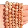 thumbnail image 5 of HOOUN Natural Sunstone Irregular Faceted Round Loose Sun Beads for Jewelry Making DIY-type3-2mm, 5 of 9