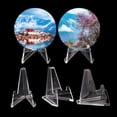 thumbnail image 4 of YAOMOBB Sports Card Display Rack Coin Display Stand Clear Mini Triangle Card Photo Small Badge Holder Show Rack, 4 of 6