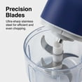 thumbnail image 2 of Electric Garlic Chopper Mini 350ml, USB Rechargeable Portable Veggie Chopper, Wireless Mini Food Processor with Stainless Steel Blades for Garlic, Onion, Nuts & Vegetables (A,1PC), 2 of 6