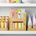 thumbnail image 4 of The Home Edit Bamboo Set of 2 Open Front Small Storage and Organizing Bins Brown, 4 of 7