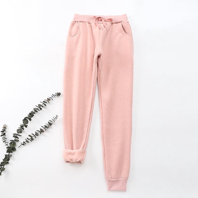 Pntutb Moda Mujer Invierno Deporte Pierna Pantalón Sólido Casual Suelto Leggins Pantalones Largos Pntutb Pntutb-1846