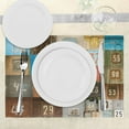thumbnail image 3 of Ambesonne Vintage Place Mats Set of 4, Nostalgic Door Numbers, Standard Size, Multicolor, 3 of 6