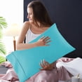 thumbnail image 4 of Pillow Cases Set of 2 -Soft Pillowcase, Pillow Case Covers with Envelope Closure Extra Large, 20x36 Inches, 4 of 5
