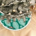 thumbnail image 5 of GZHJMY Christmas Tree Skirt, 30" Xmas Tree Skirts Christmas Holly Berries and Leaves Christmas Tree Mat for Christmas Holiday Party Ornaments, 5 of 6