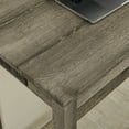 thumbnail image 6 of 4 Piece Bar Table Set with Power Outlet,Rustic Counter Height Bar Dining Table with 3 Upholstered Stools,Kitchen Table Set for Living Room, Dining Room, Game Room,Brown, 6 of 11