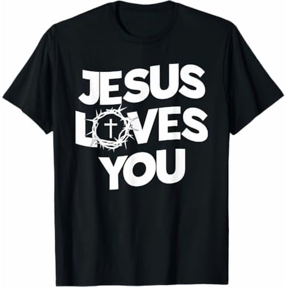 Christian Jesus Graphic Tees Jesus Loves You Bro Faith T Shirts for Men Women Religious Shirt for Unisex God Clothing