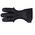 thumbnail image 2 of Guante de tiro con arco de piel de tiro Guantes de fusión Protección al aire libre Dedos deportivos Guardia Practicar herramientas para adultos Jóvenes Hombres XL seitruly OD003092-01, 2 of 7