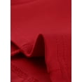 thumbnail image 5 of Camiseta corta sin mangas con cuello cuadrado y dobladillo asimétrico con cremallera frontal para mujer rojo M, 5 of 5