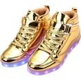 thumbnail image 4 of Rechargeable Illuminated Sneakers - Adult High-Top Photoluminescent Athletic Shoes for Night Events, 4 of 6