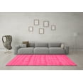 thumbnail image 3 of Ahgly Company Indoor Rectangle Abstract Pink Contemporary Area Rugs, 7' x 9', 3 of 4