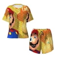 thumbnail image 4 of Lsque Mario Women's Short-Sleeved Pajama Set - 2 Piece Soft and Lightweight Sleepwear Set-4X-Large, 4 of 9