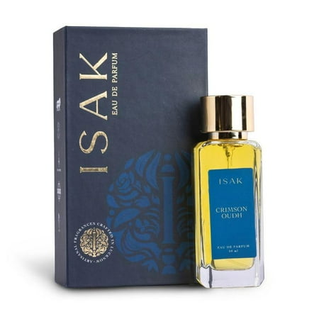 Isak Crimson Oudh Eau De Parfum For Men & Women 50ml, 1.7 Fl.oz. | Premium Long Lasting Unisex Perfume - With Saffron, Sandalwood & Tobacco Notes | Ideal For Gifting - Perfect For Every Occasion